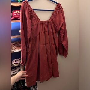 Free People Red Mini Dress